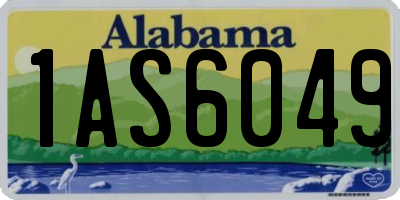 AL license plate 1AS6049