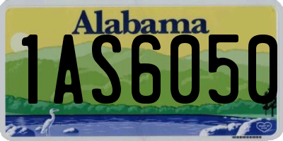 AL license plate 1AS6050