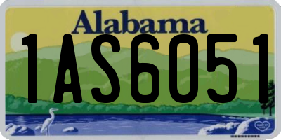AL license plate 1AS6051
