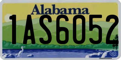 AL license plate 1AS6052