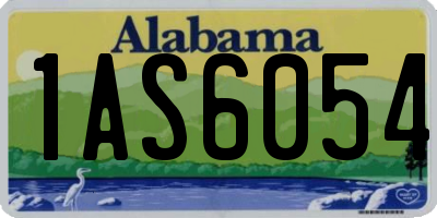 AL license plate 1AS6054