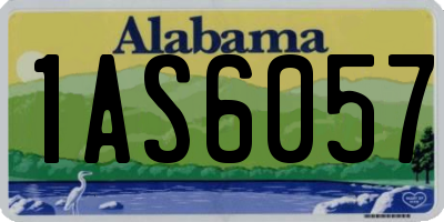 AL license plate 1AS6057
