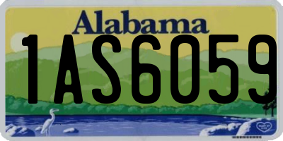 AL license plate 1AS6059
