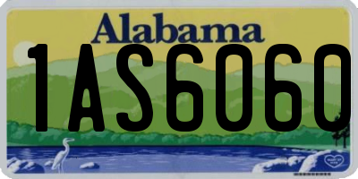 AL license plate 1AS6060