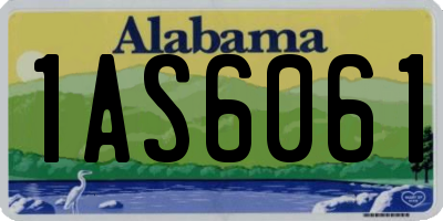AL license plate 1AS6061