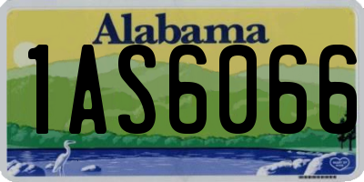 AL license plate 1AS6066