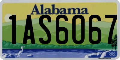 AL license plate 1AS6067