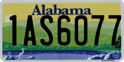 AL license plate 1AS6077