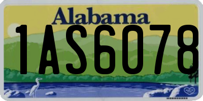 AL license plate 1AS6078