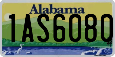 AL license plate 1AS6080