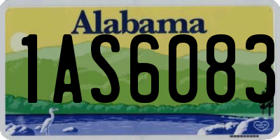 AL license plate 1AS6083