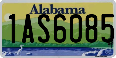 AL license plate 1AS6085