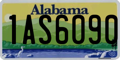 AL license plate 1AS6090
