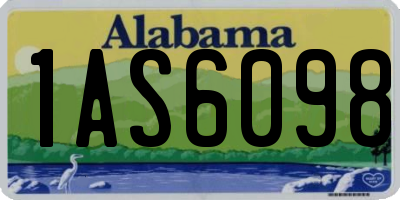 AL license plate 1AS6098