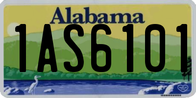 AL license plate 1AS6101