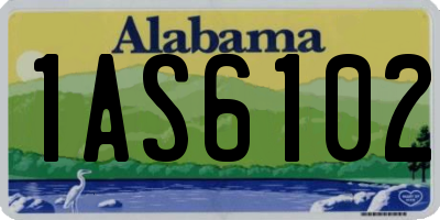 AL license plate 1AS6102