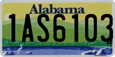 AL license plate 1AS6103