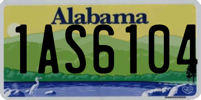 AL license plate 1AS6104