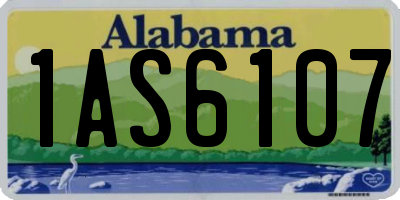 AL license plate 1AS6107