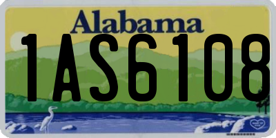 AL license plate 1AS6108