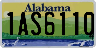 AL license plate 1AS6110