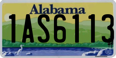 AL license plate 1AS6113
