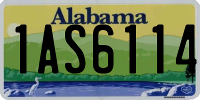 AL license plate 1AS6114