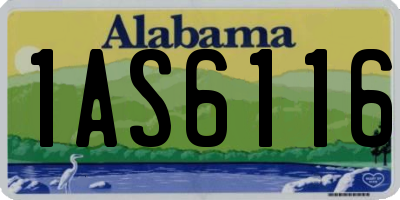 AL license plate 1AS6116