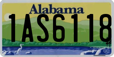 AL license plate 1AS6118