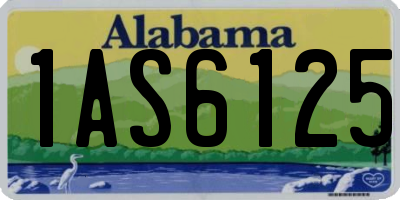 AL license plate 1AS6125