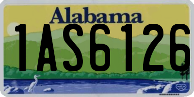 AL license plate 1AS6126