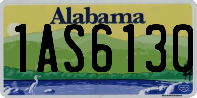 AL license plate 1AS6130