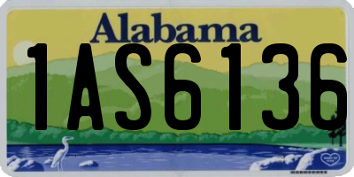 AL license plate 1AS6136