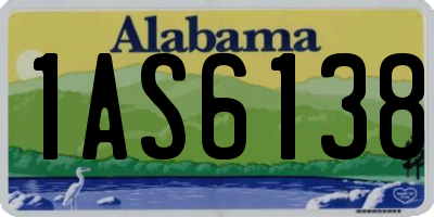 AL license plate 1AS6138