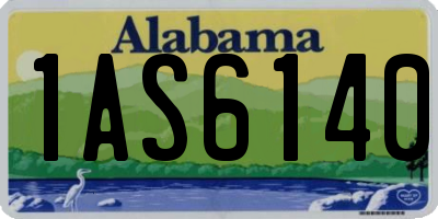 AL license plate 1AS6140