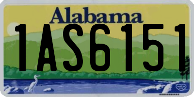 AL license plate 1AS6151