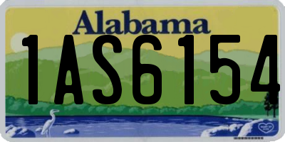 AL license plate 1AS6154