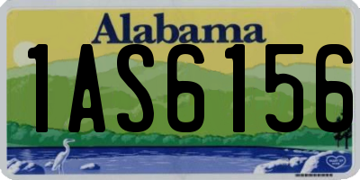 AL license plate 1AS6156
