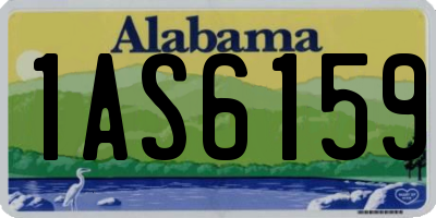 AL license plate 1AS6159