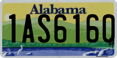 AL license plate 1AS6160
