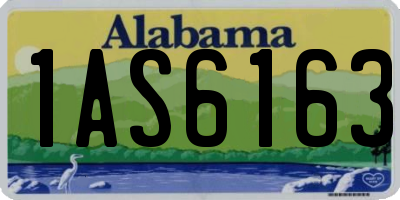AL license plate 1AS6163
