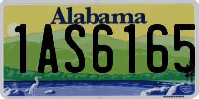 AL license plate 1AS6165