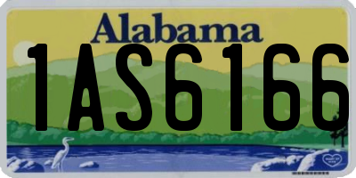 AL license plate 1AS6166