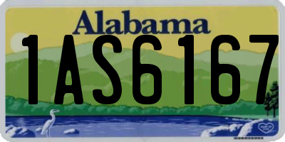AL license plate 1AS6167