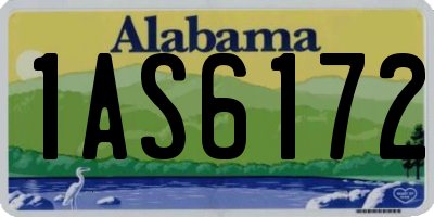 AL license plate 1AS6172