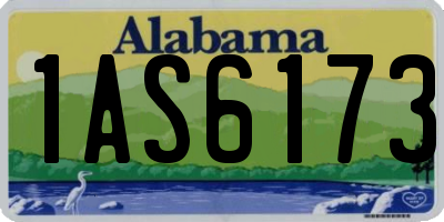 AL license plate 1AS6173