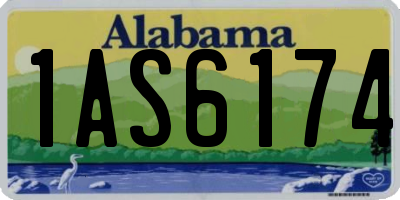 AL license plate 1AS6174