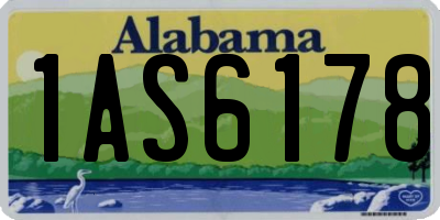 AL license plate 1AS6178