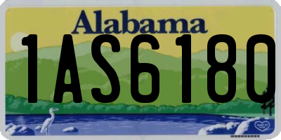 AL license plate 1AS6180