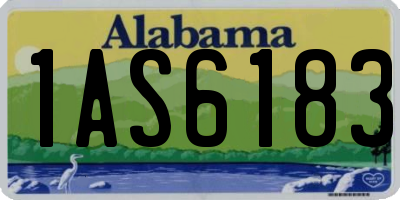 AL license plate 1AS6183